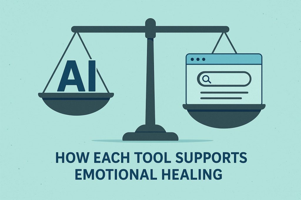 ianhollinsworth - AI vs Browser for Emotional Healing - How Each Tool Supports Emotional Healing