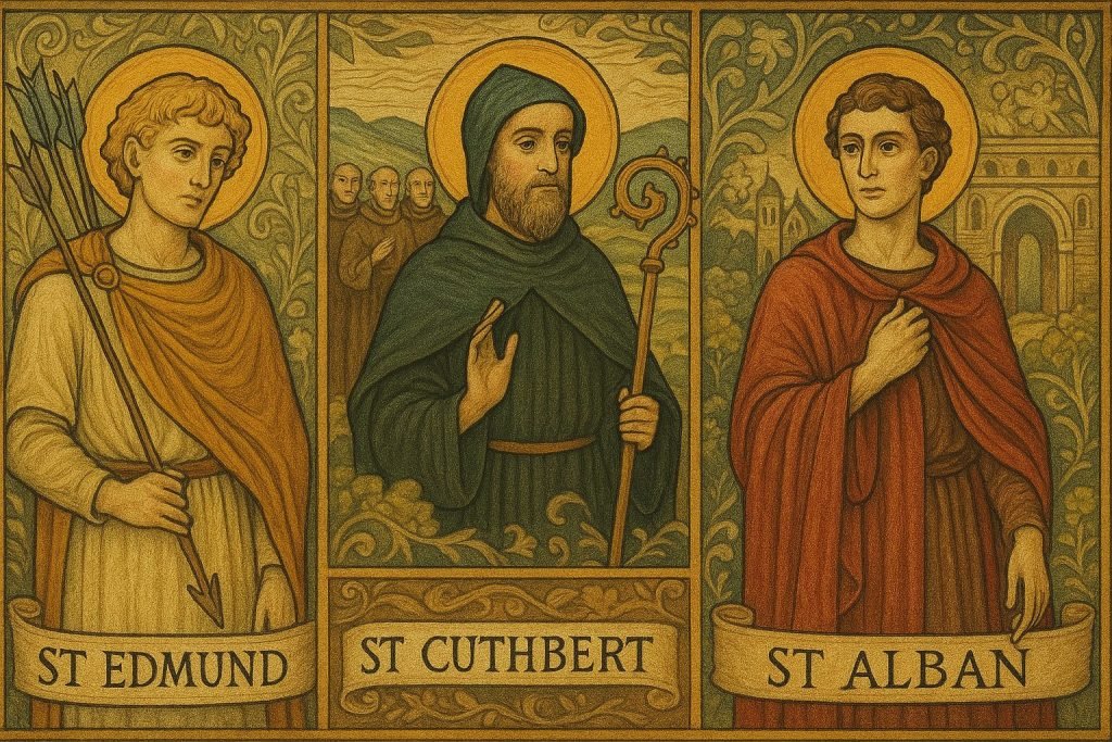 Ian Hollinsworth - England flag and patron saint – saints Edmund, Cuthbert, and George