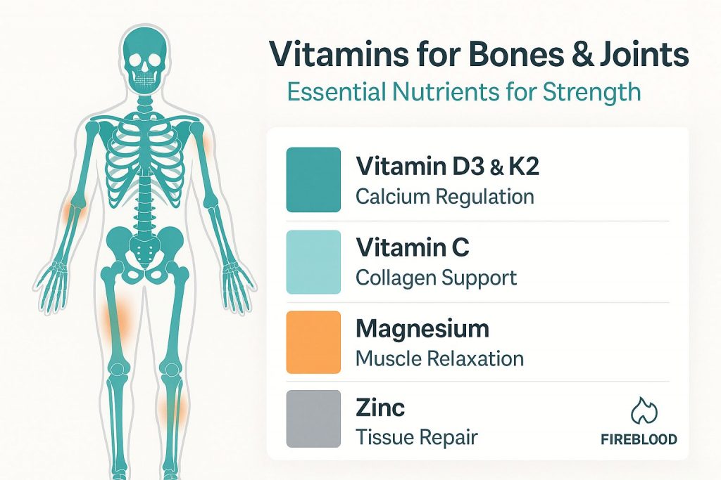 IanHollinsworth - Supplements for Bones and Joints - Fireblood Vitamins for Bones and Joints – Essential Nutrients for Strength