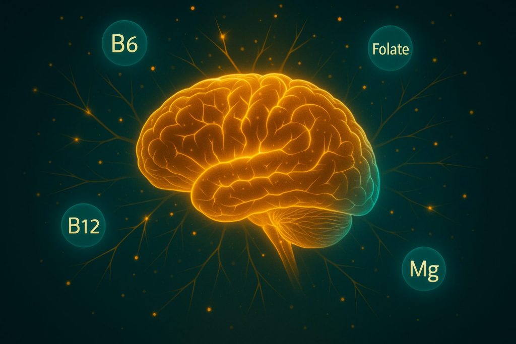 B6 folate B12 magnesium and antioxidants for neurotransmitters
