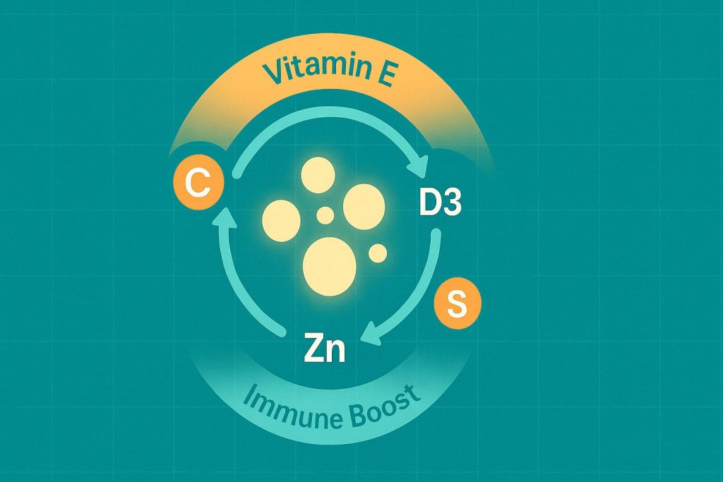 immune support supplement synergy diagram