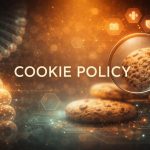 Cookie Policy page header image for IanHollinsworth.com showing a human-centred, scientific visual explaining website cookies and data usage.