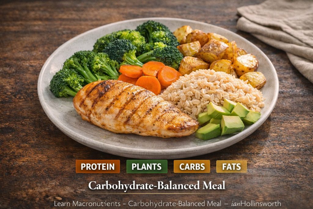 Learn Macronutrients – Carbohydrate-Balanced Meal – IanHollinsworth