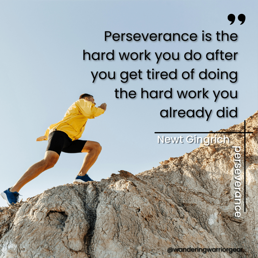 Newt Gingrich perseverance quote