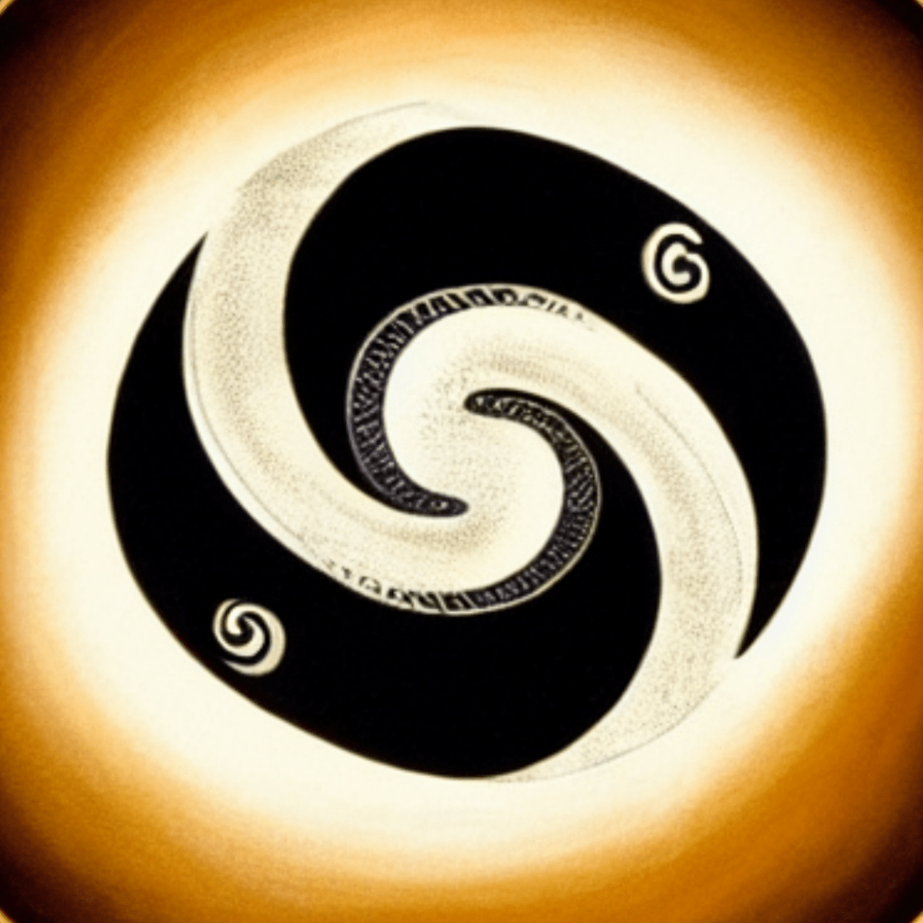 An AI generated yin-yang and enso symbol