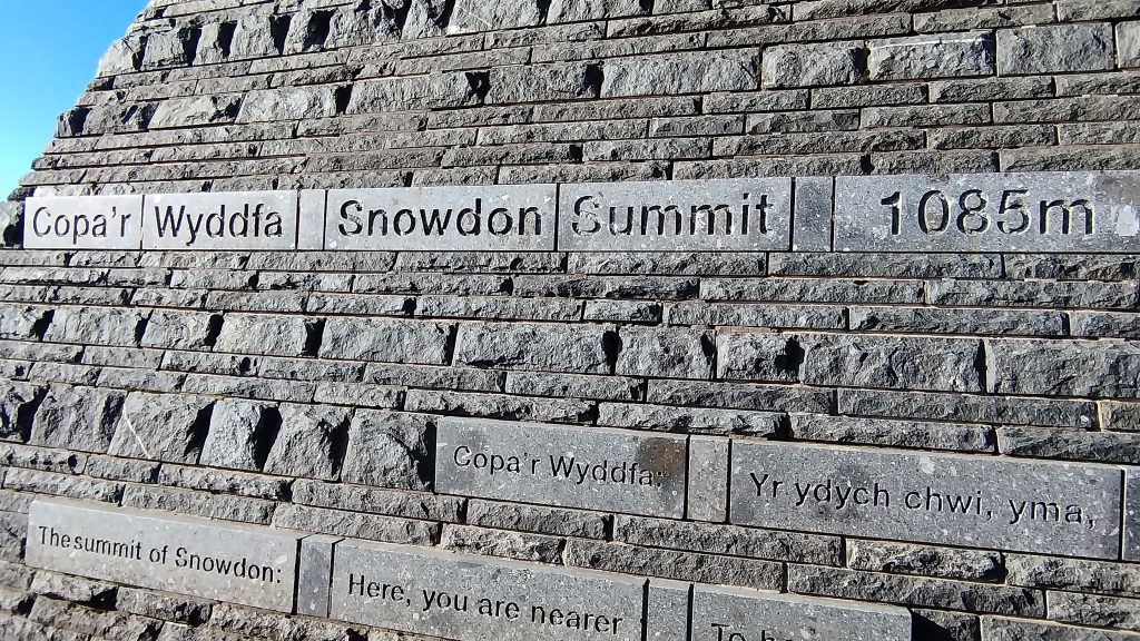 Hiking Snowdon You'll Find this Marker Wall