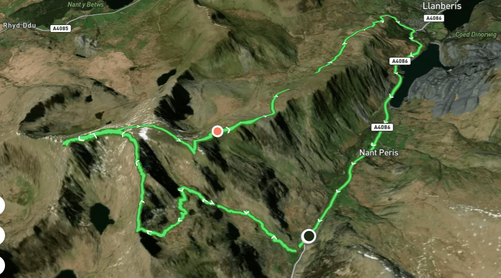 Snowdon - The Actual Route I Took - Wandering Warrior - Ian Hollinsworth