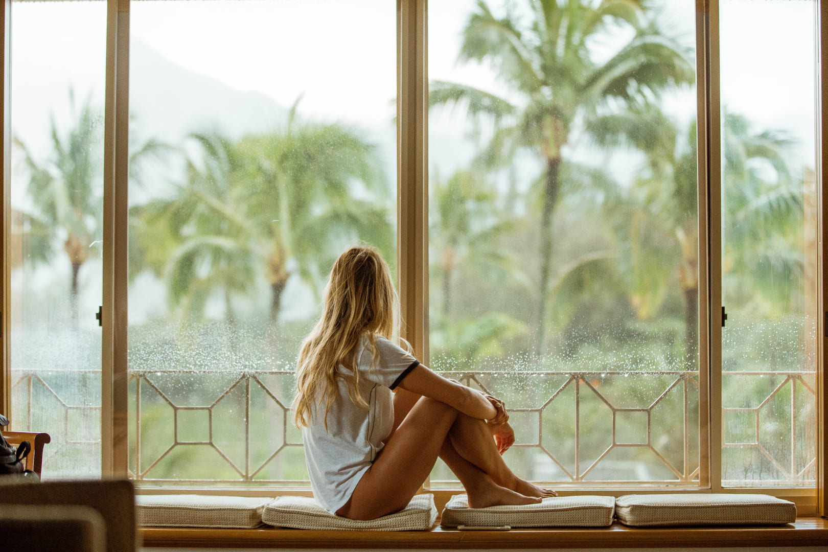 woman window female sitting lady long hair 1325103